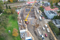Nowy filmik i zdjęcia z placu budowy tunelu pod torami na ul. Wawelskiej